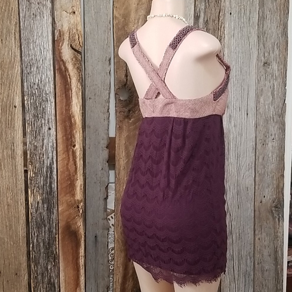 NEW! NWT! FREE PEOPLE BEADED LACE DRESS/LONG TOP! - Picture 8 of 8